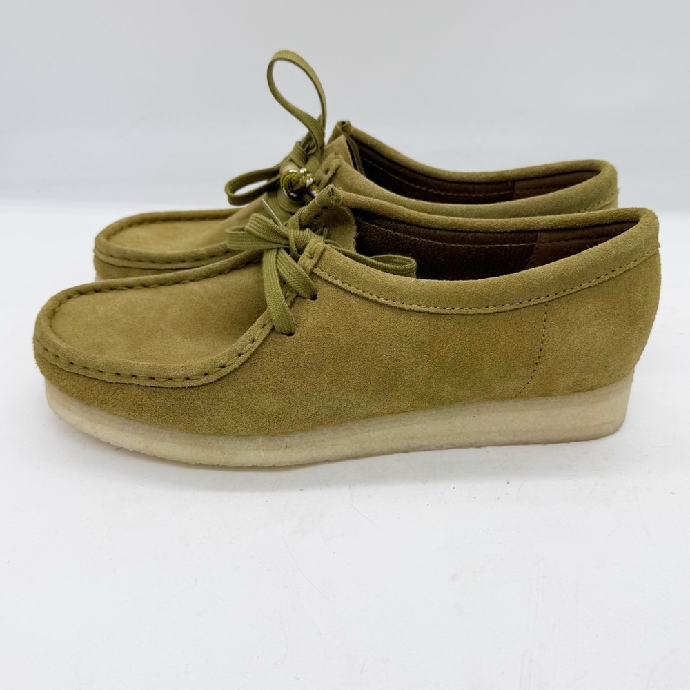 Clarks Originals Green Wallabee Derbys Suede Loafer Size 9.5 Boho Classic NEW - Picture 4 of 12